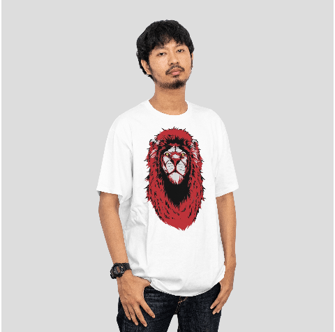 Lion face t-shirt