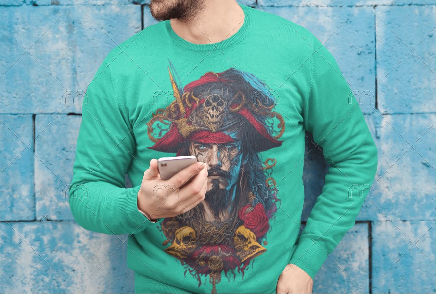 A Graphic pirate Sweatshirt