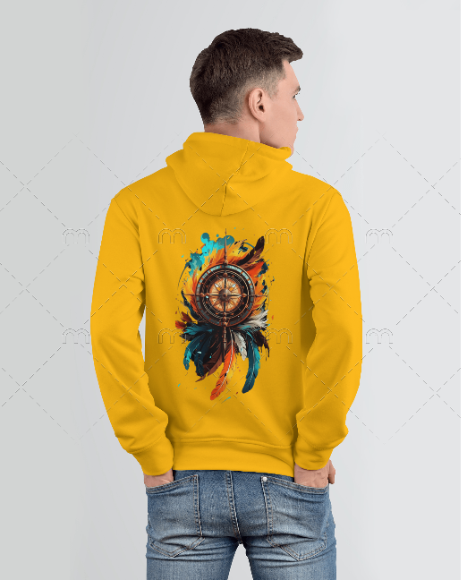 Father Compass Back Printed Hoodie