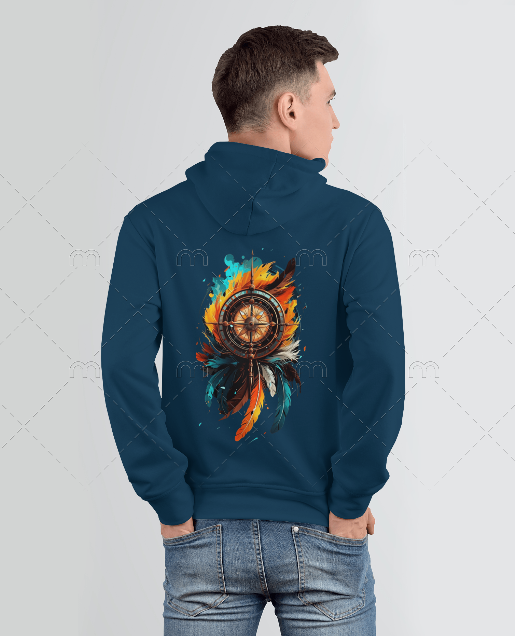 Father Compass Back Printed Hoodie