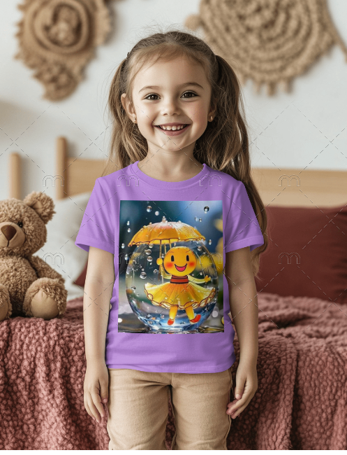 Duck Umbrella Kids T - Shirt