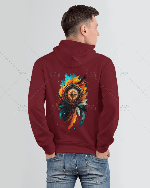 Father Compass Back Printed Hoodie