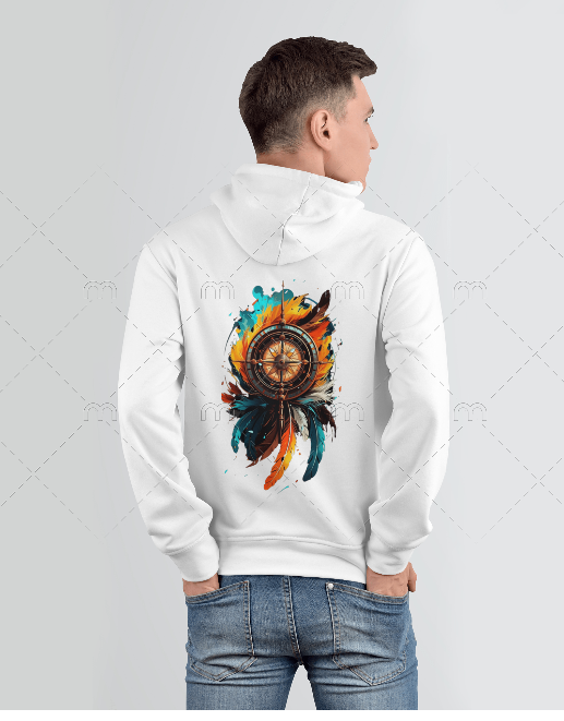 Father Compass Back Printed Hoodie