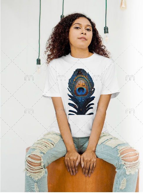 Peacock Feather Women T-Shirt